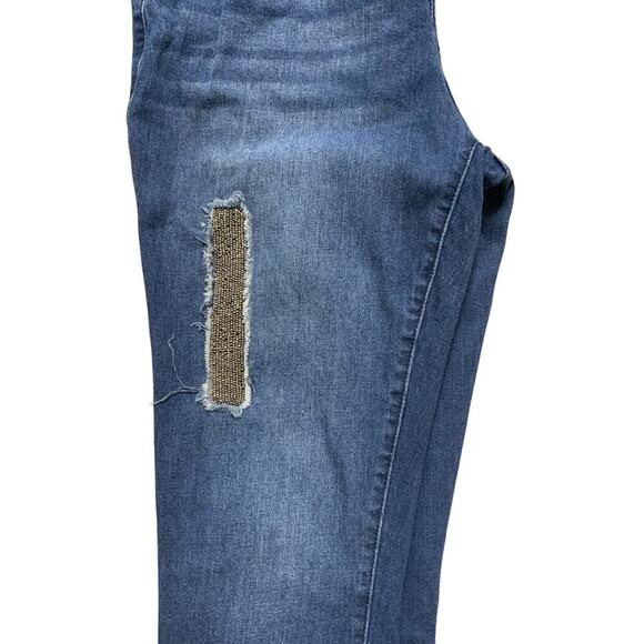 Jennifer Lopez Jeans Women's Size 8 Distressed Whiskers Stretched Denim - Picture 7 of 9